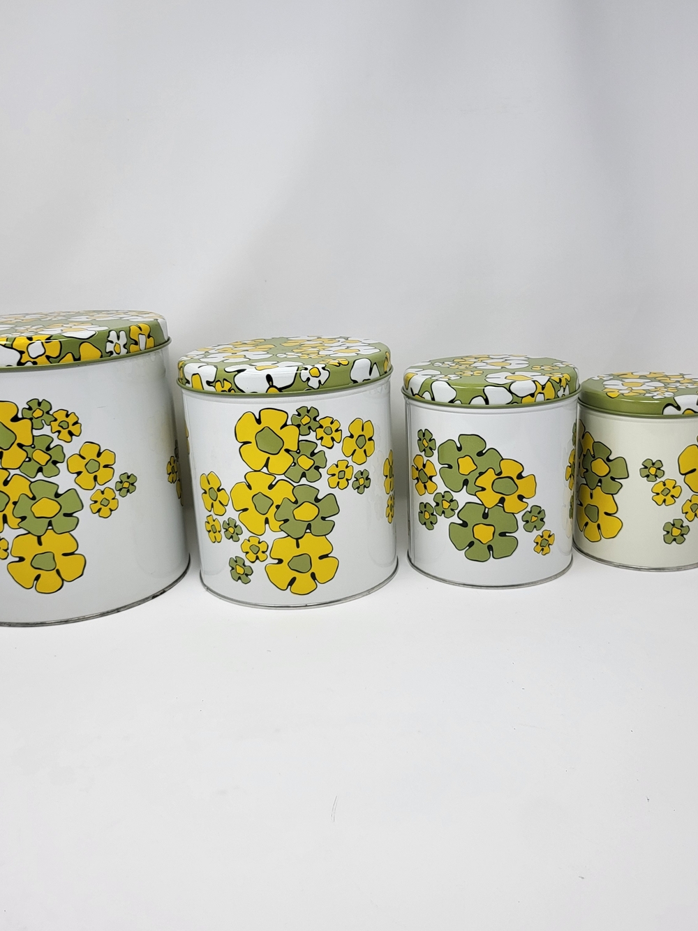 Others Follow Yellow & Green Floral Kitchen Canister Set
